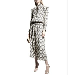 Finley Mary Jane Medallion Blouson dress.